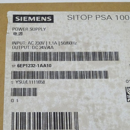 Siemens SITOP PSA 100 E 6EP1232-1AA10 Power Supply / NEU-OVP versiegelt - Maranos.de