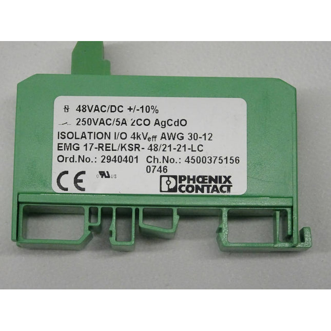 Phoenix Contact EMG 17-REL/KSR-48/21-21-LC Relaisbaustein Relais neu - Maranos.de