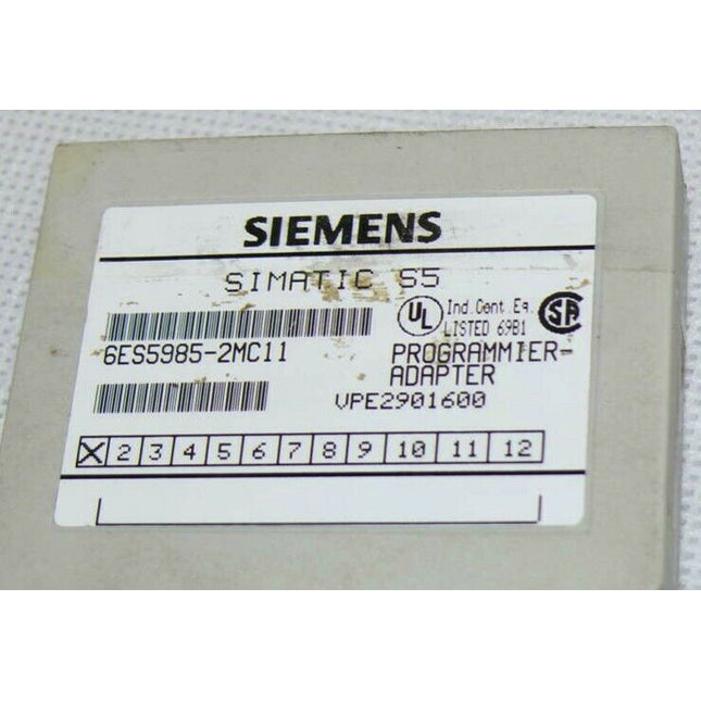 Siemens Simatic S5 6ES5 985-2MC11 / 6ES5985-2MC11 Programmieradapter - Maranos.de