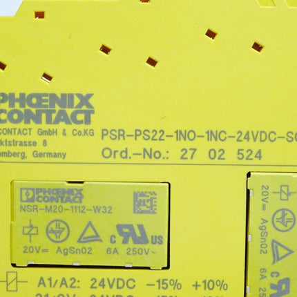 Phoenix Contact 2702524 Koppelrelais PSR-PS22-1NO-1NC-24VDC-SC - Maranos.de