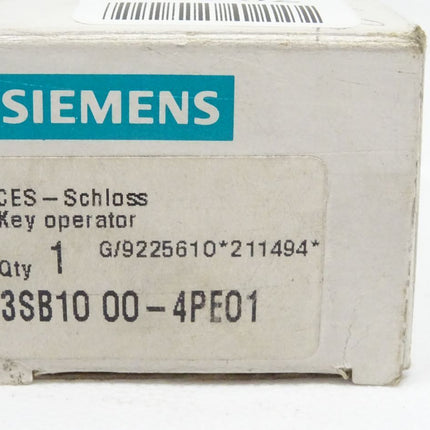 Siemens 3SB1000-4PE01 / 3SB10 00-4PE01 CES-Schloss Key Operator NEU-OVP - Maranos.de