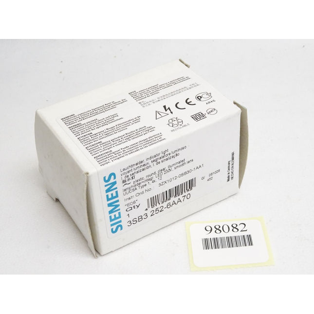 Siemens Leuchtmelder klar 3SB3252-6AA70 3SB3 252-6AA70 / Neu OVP - Maranos.de