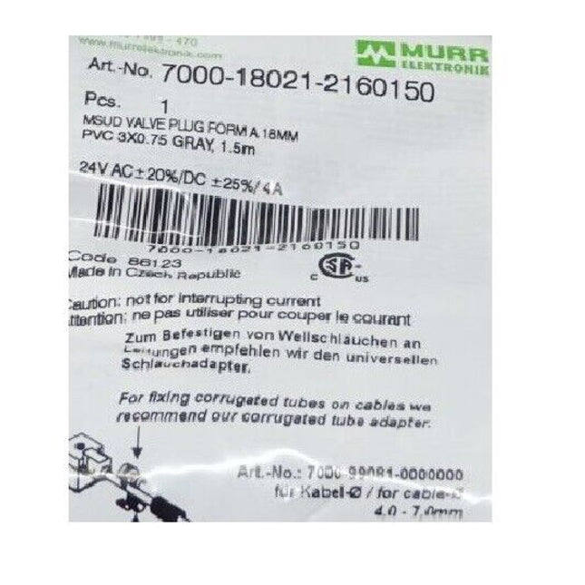 Murr Elektronik 7000-18021-2160150 / Neu - Maranos.de