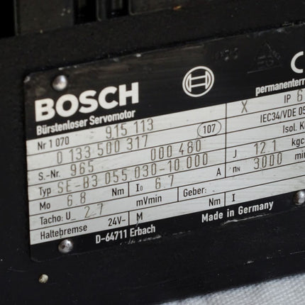 Bosch Bürstenloser Servomotor 0133500317 SE-B3.055.030-10.000 3000min-1 - Maranos.de