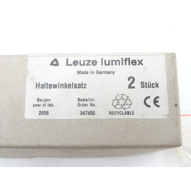 Leuze lumiflex Haltewinkelsatz / 347450 / Inhalt : 2 Stück / Neu OVP - Maranos.de