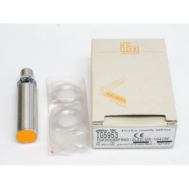 Ifm electronic IG5953 Induktiver Sensor IGK2008BFRKG/2LED/US-104 / Neu OVP - Maranos.de