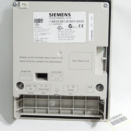 Siemens Panel OP77B 6AV6641-0CA01-0AX0 6AV6 641-0CA01-0AX0 - Maranos.de