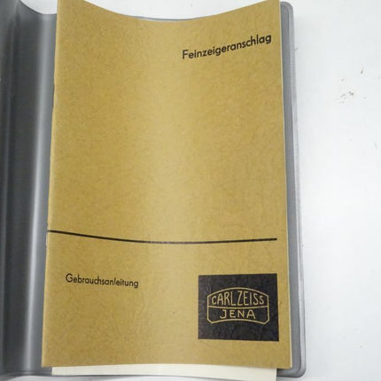 Carl Zeiss Jena Feinzeigeranschlag / Inv-Nr.5937/1 - Maranos.de