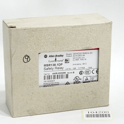 Allen Bradley Guard Master MSR138.1DP Safety Relay 440R-M23088 / Neu OVP - Maranos.de