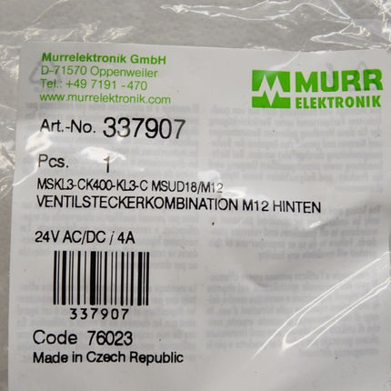 Murr Elektronik Kabel 337907 / Neu OVP - Maranos.de