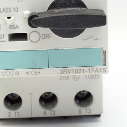 Siemens 3RV1021-1FA15 Schutzschalter Schütz 3RV1 021-1FA15 - Maranos.de