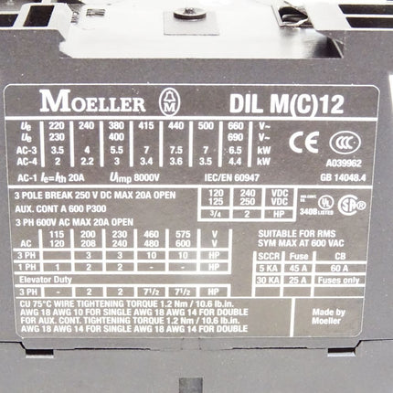 Moeller DILM(C)12 DILM12-10 / 1907 - Maranos.de