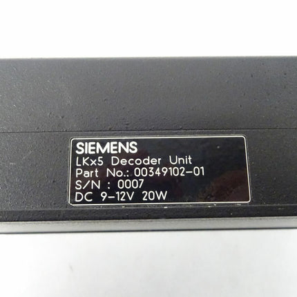 Siemens LKx5 Decoder Unit 9-12VDC - Maranos.de