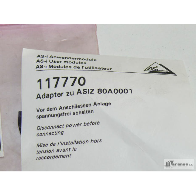 NEU-OVP Baumer N054 /117770 Induktive Näherungsschalter /Adapter zu ASIZ 80A0001 - Maranos.de