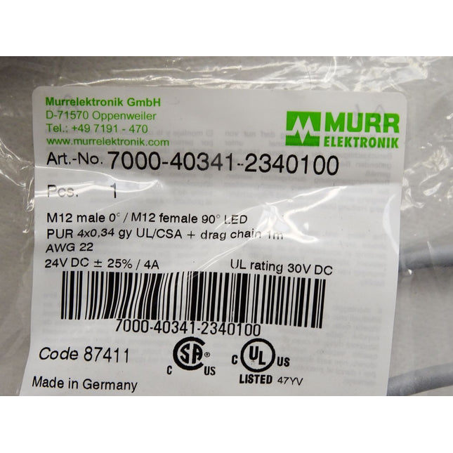 Murr Elektronik Kabel 7000-40341-2340100 / Neu OVP - Maranos.de