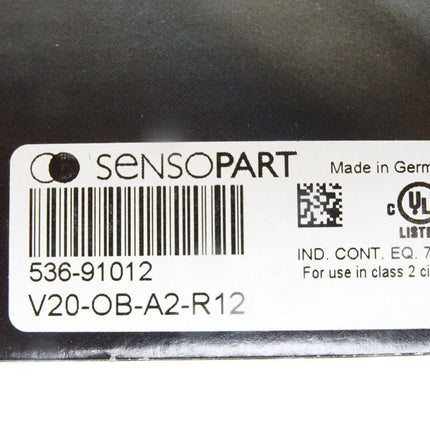Sensopart VISOR® V20 Objektsensor V20-OB-A2-R12 536-91012  / Neu OVP - Maranos.de