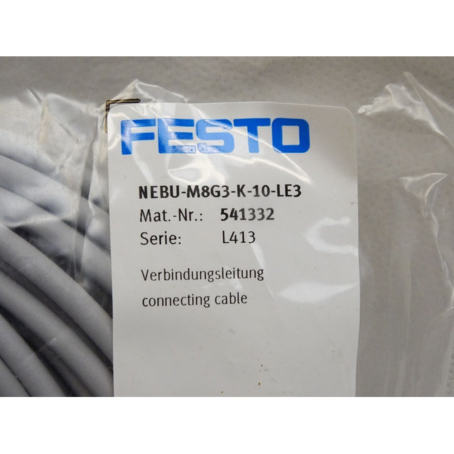 Festo 541332 Verbindungsleitung NEBU-M8G3-K-10-LE3 / Neu OVP - Maranos.de