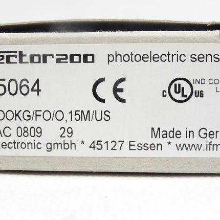 Ifm Efector200 Photoelectric Sensor / OJ5064 / OJS-OOKG/FO/O,15M/US / Neu OVP - Maranos.de