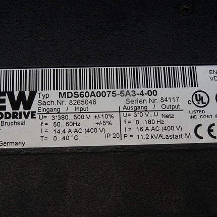 SEW MDS60A0075-5A3-4-00 MDS60A-00 8226849 8265046 8227020 7.5kW - Maranos.de