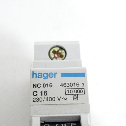 Hager Leitungsschutzschalter NC016 C16 463016 / Unbenutzt - Maranos.de