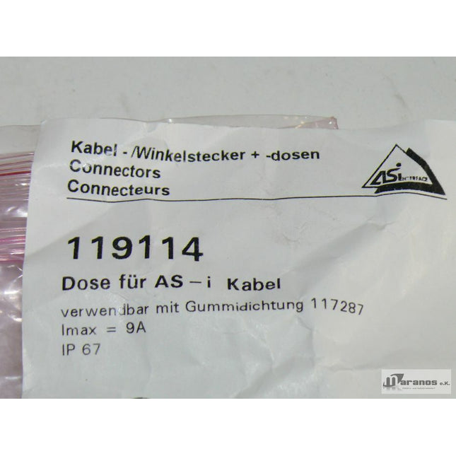 NEU-OVP Baumer 119114 Kabel- Winkelstecker Connectors Dose für AS-i Kabel - Maranos.de