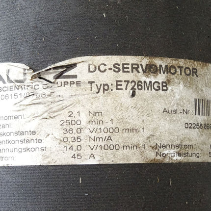 Bautz DC-Servomotor E726MGB 2500min-1 - Maranos.de