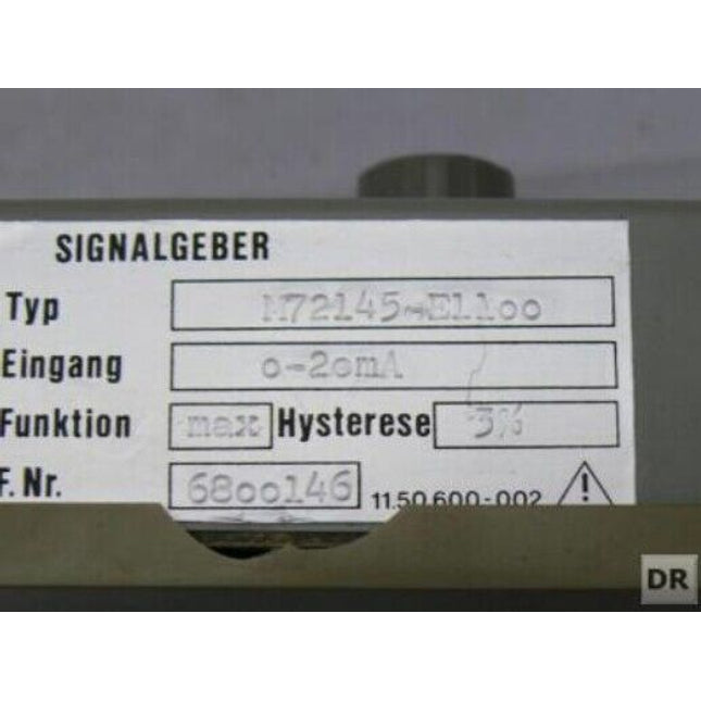 SIEMENS M72145-E1100 Signalgeber 0-2omA / 6800146 - Maranos.de