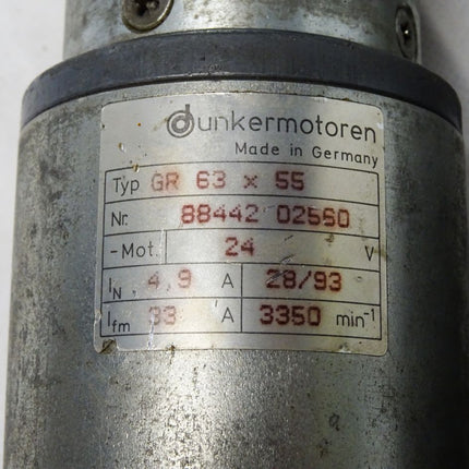 Dunkermotoren i 50:1 800Ncm GR 63x55 24V - Maranos.de