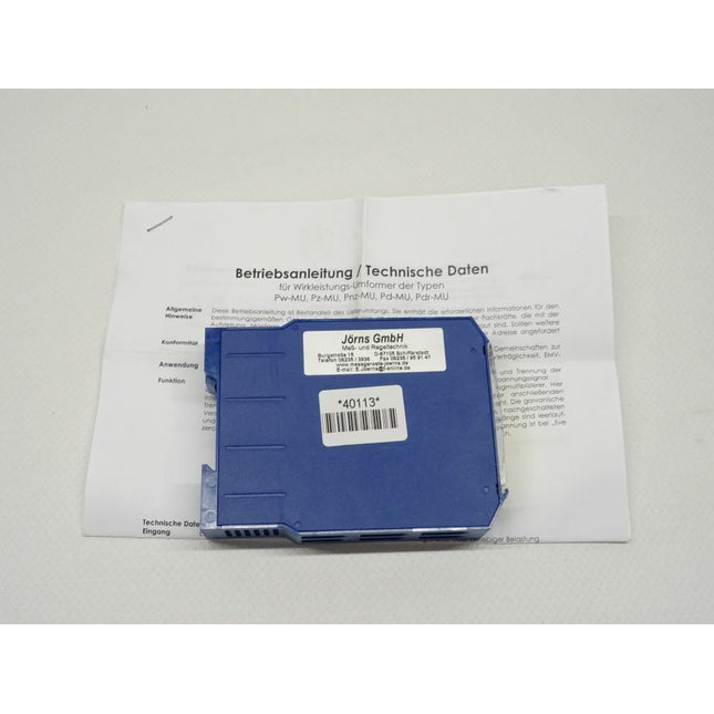 Jörns Pnz-Mu 230V AC / 0-10V / Serie 906G / 01272 - Maranos.de