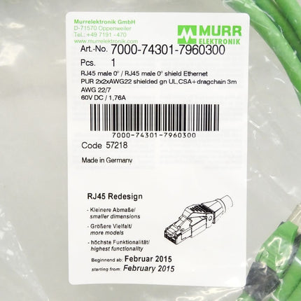 Murr Elektronik 7000-74301-7960300 / Neu OVP - Maranos.de