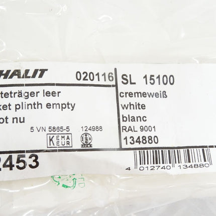Tehalit 020116 L2453 / SL15100 / Geräteträger leer weiß / Neu OVP - Maranos.de