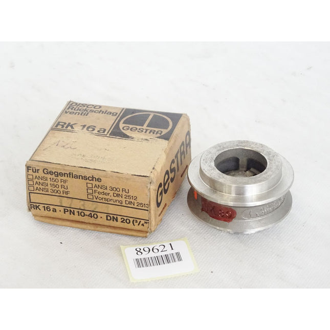 Gestra Rückschlagventil Rk16a DN20 3/4"  1.4581 PN40 ANSI 300 / Neu OVP - Maranos.de
