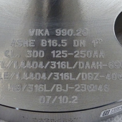Wika Manometer nach EN 837-1 mit angebautem Druckmittler 0...+1 barg / 9226.01 990.26 / Neu - Maranos.de