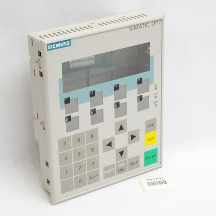 Siemens Front + Backcover Rückschale Panel OP7-PP OP7-DP OP7-DP12 A5E00076354 750104002 6AV3607-1JC sehr guten Zustand - Maranos.de