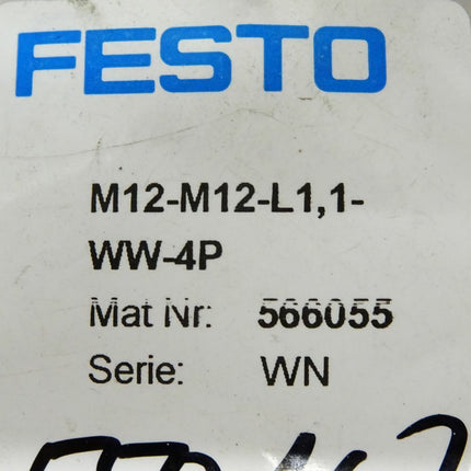 Festo 566055 / M12-M12-L1,1-WW-4P - Maranos.de