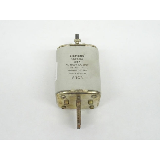 Siemens SITOR 3NE3626 224A AC 1000V DC 600 V 3 NE3 626  Sicherungseinsatz - Maranos.de