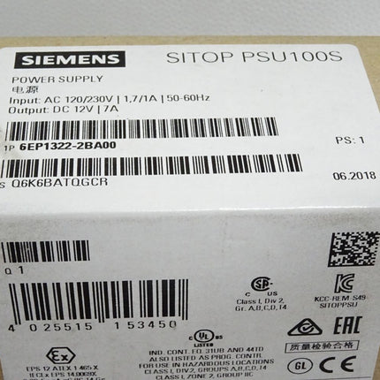 Siemens Sitop PSU100S 6EP1322-2BA00 / Neu OVP versiegelt - Maranos.de