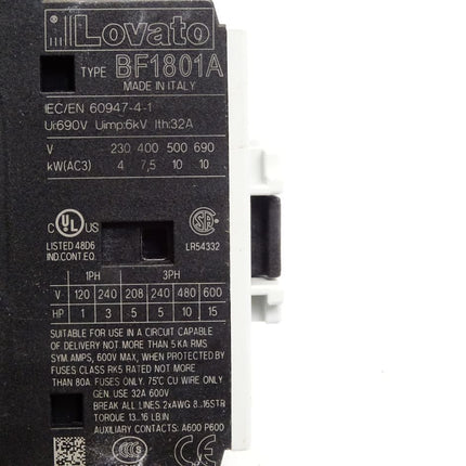 Lovato Schütz BF1801A / Neu - Maranos.de