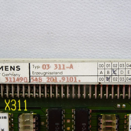 Siemens Messkreiskarte 03311-A  5482019101.01 E:C - Maranos.de