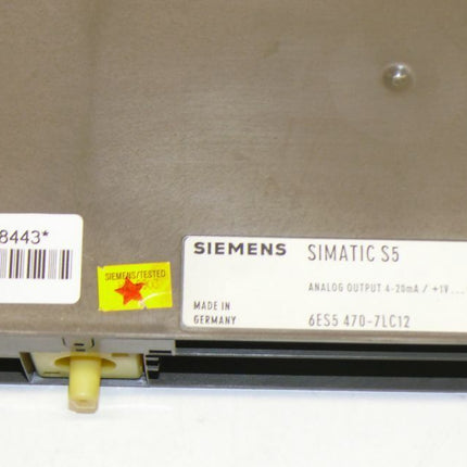 Siemens Simatic S5 6ES5470-7LC12 / 6ES5 470-7LC12 - Maranos.de