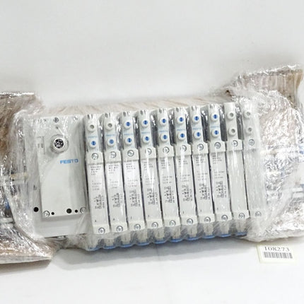 Festo Ventilinsel VTUG-14-VRPT-S8-B1T-Q10-U-Q6S-AA6JLL 573606  573939 VAEM-L1-S-16-PT / Neu - Maranos.de