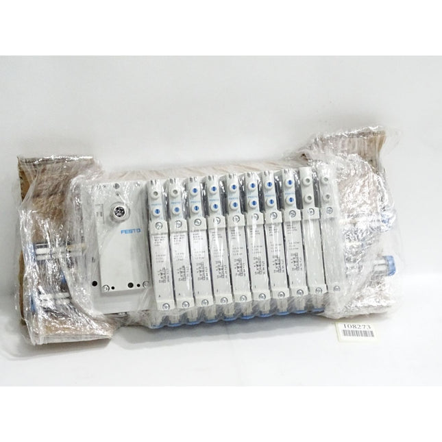 Festo Ventilinsel VTUG-14-VRPT-S8-B1T-Q10-U-Q6S-AA6JLL 573606  573939 VAEM-L1-S-16-PT / Neu - Maranos.de