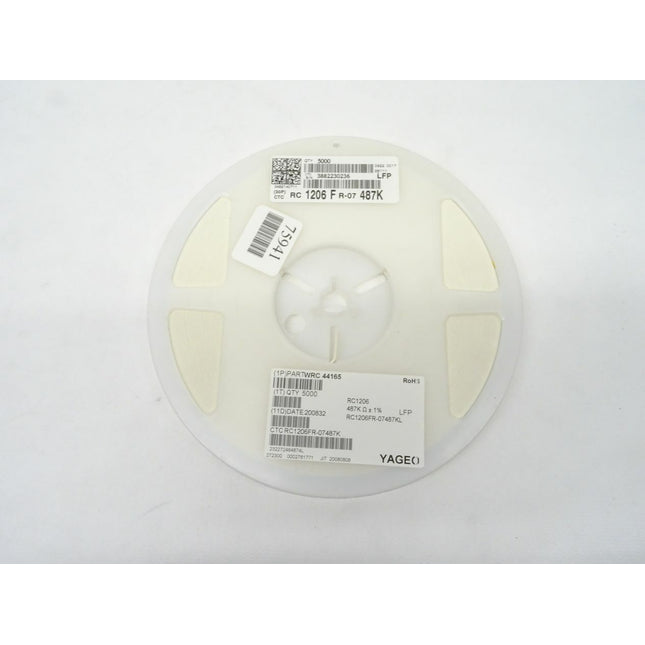 5000x YAGEO WRC44165 / RC1206 - 487K Ohm / RC1206FR-07457KL - Maranos.de