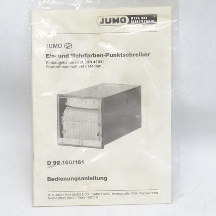 Jumo Ein- und mehrfarben-Punktschreiber PS PS1d-44/4.4 / Neu - Maranos.de