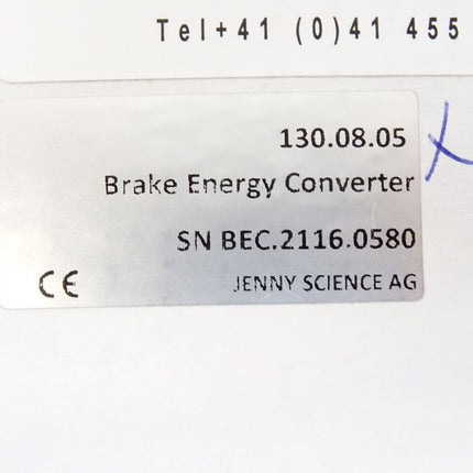 Jenny Science Brake Energy Converter 130.08.5 / Neu OVP - Maranos.de