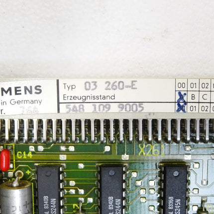 Siemens 03 260-E / 5481099005 / 6FX1190-1AE00 - Maranos.de