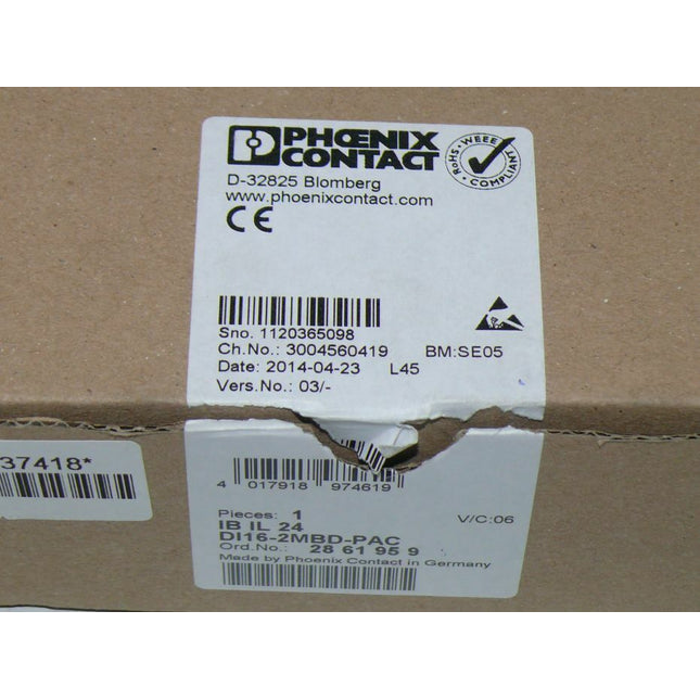 NEU/OVP Phoenix Contact 2861959 IB IL 24 DI16-2MBD-PAC - Maranos.de