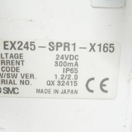 SMC Bus Modul EX245-SPR1-X165 + I/O Block EX245-DX1-X36 / EX245-DY1-X37 + Valve VQC2201NR-5-X27 - Maranos.de