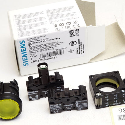 Siemens Drucktaster gelb 3SB3245-0AA31 / Neu OVP - Maranos.de