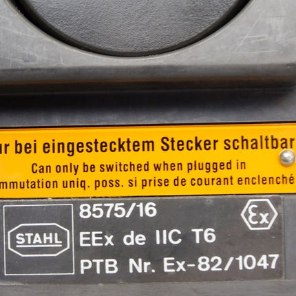 Stahl Schaltgeräte Schaltersteckdose 8575/16 / Neu OVP - Maranos.de